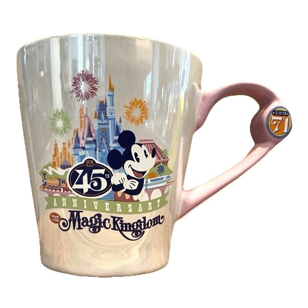 Disney Parks Walt Disney World Magic Kingdom 45th Anniversary Coffee Mug